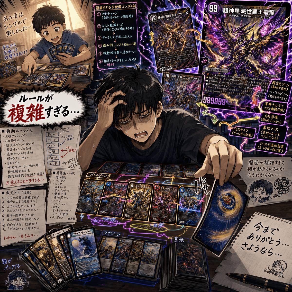 デュエマのルールが複雑になりすぎてフェードアウトした人、意外と多い説。