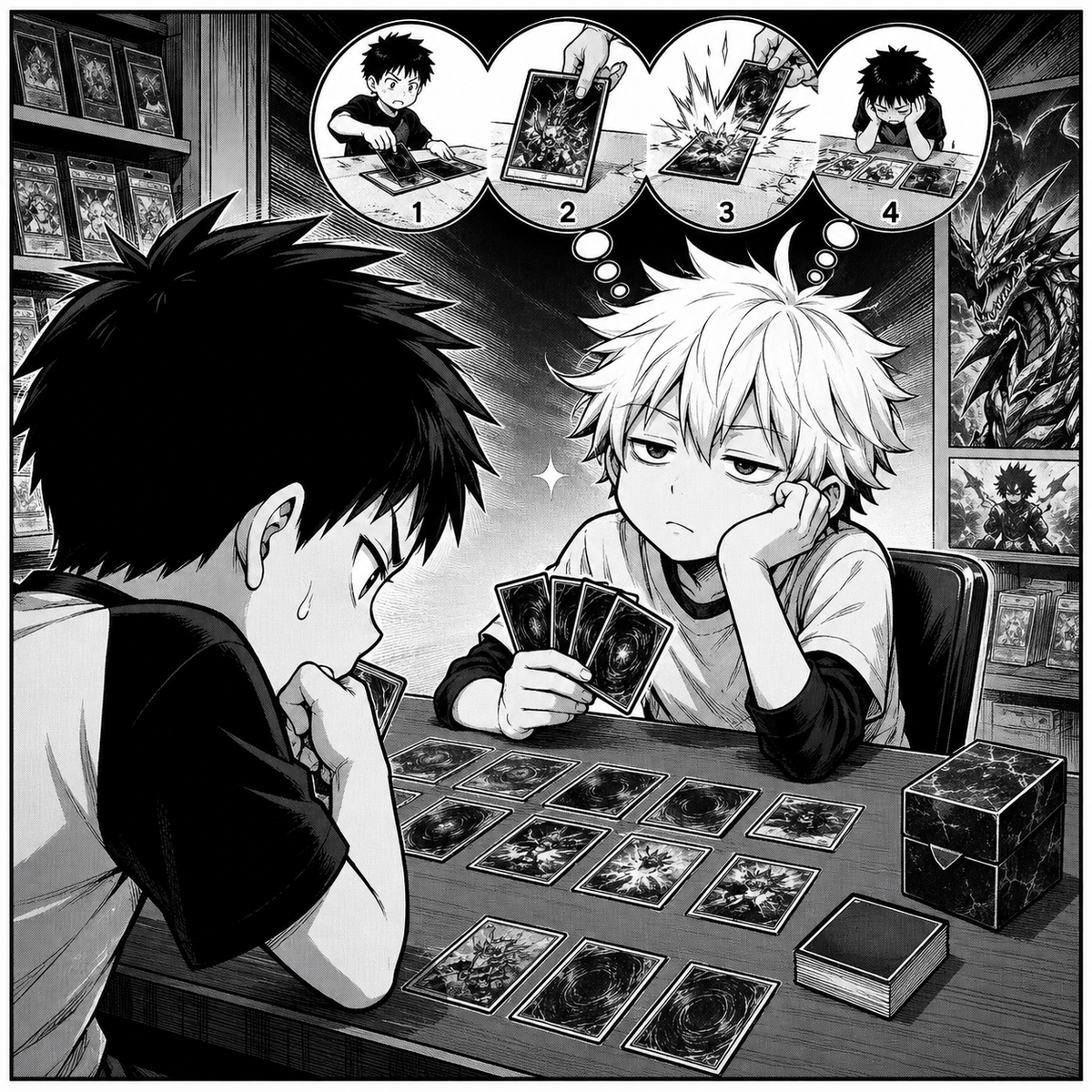 相手がじっくり考えてる間に次のターンの手を4手先まで読んでた説「早く決めてくれ」